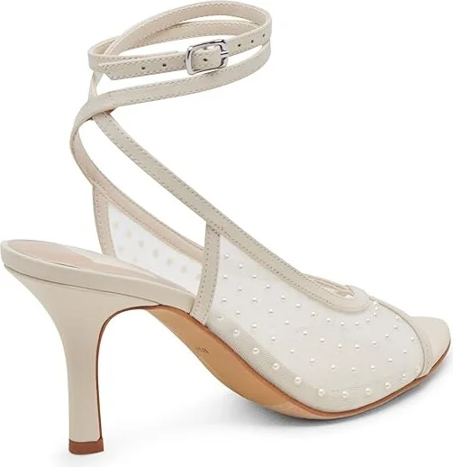 Dolce Vita Missy Pearl Women's Sandals Ivory : 9 M, Leather - Image 3