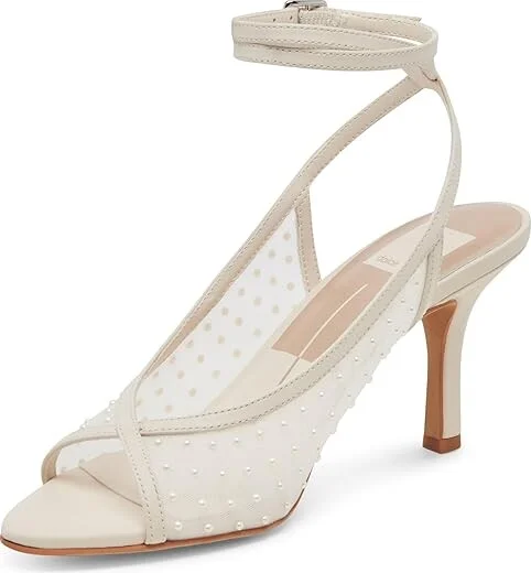 Dolce Vita Missy Pearl Women's Sandals Ivory : 9 M, Leather