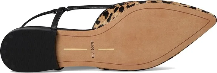 Dolce Vita Narah Women's Flat Shoes Leopard Calf Hair : 6 M - Image 3