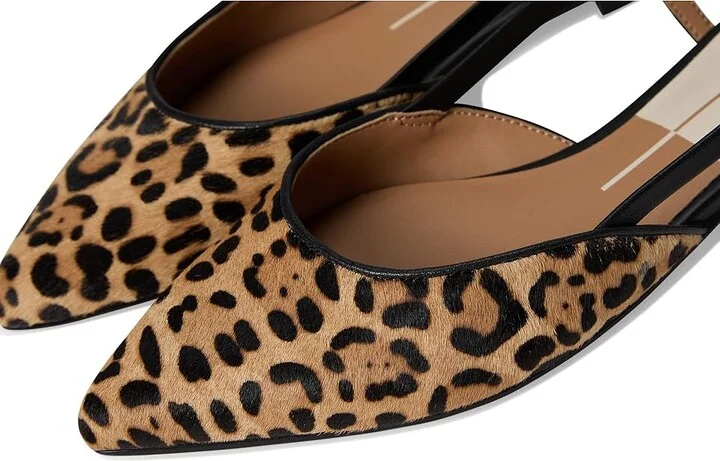 Dolce Vita Narah Women's Flat Shoes Leopard Calf Hair : 6 M - Image 7