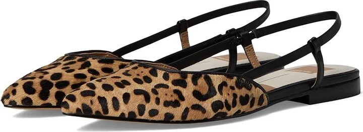 Dolce Vita Narah Women's Flat Shoes Leopard Calf Hair : 6 M