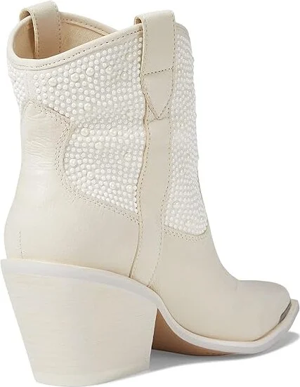 Dolce Vita Nashe Women's Shoes Off-White Pearls : 6 M, Leather/Textile - Image 4