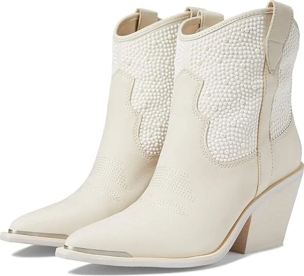 Dolce Vita Nashe Women's Shoes Off-White Pearls : 6 M, Leather/Textile