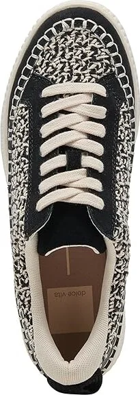 Dolce Vita Nicona Women's Shoes White/Black Knit : 9 M, Leather - Image 2