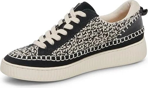 Dolce Vita Nicona Women's Shoes White/Black Knit : 9 M, Leather