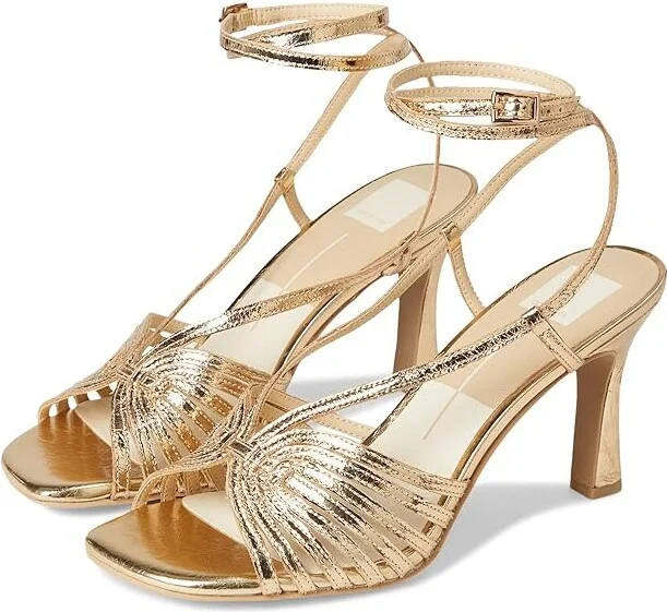 Dolce Vita Nivana Women's Sandals Gold : 9.5 M, Leather