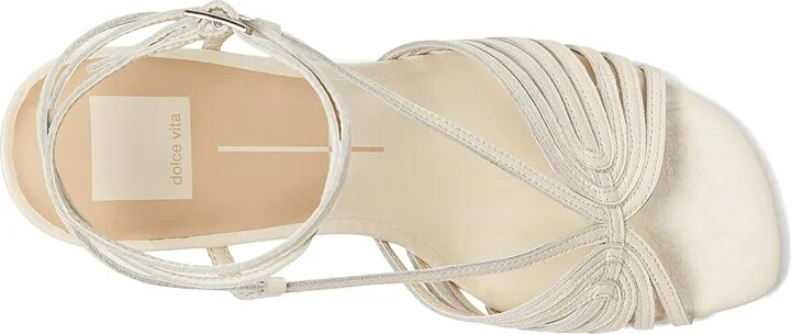Dolce Vita Nivana Women's Sandals Off-White : 8 M, Leather - Image 2
