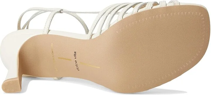 Dolce Vita Nivana Women's Sandals Off-White : 8 M, Leather - Image 3