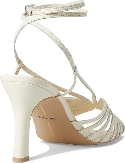 Dolce Vita Nivana Women's Sandals Off-White : 8 M, Leather - Image 4
