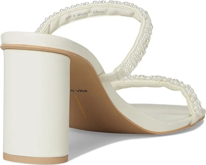 Dolce Vita Nolah Pearl Women's Sandals White : 6 M, Leather - Image 4