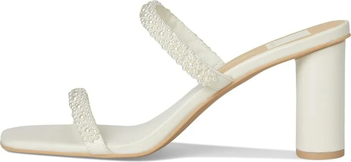 Dolce Vita Nolah Pearl Women's Sandals White : 6 M, Leather - Image 6
