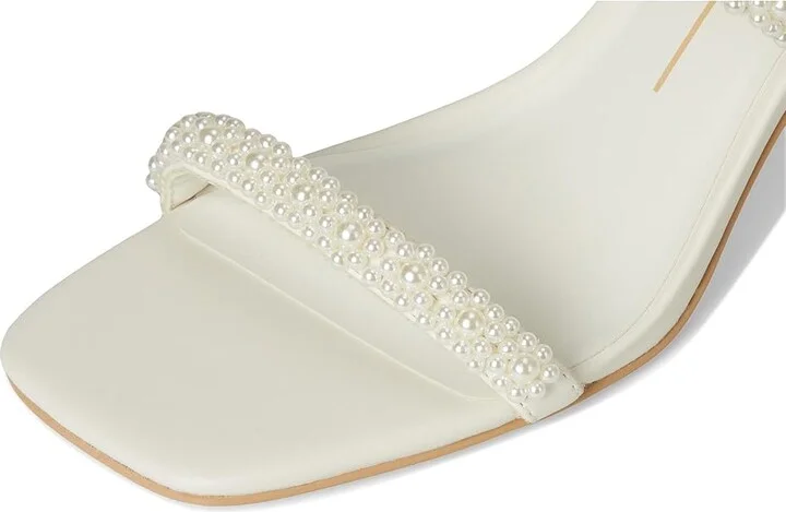 Dolce Vita Nolah Pearl Women's Sandals White : 6 M, Leather - Image 7