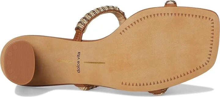 Dolce Vita Nolah Women's Sandals Tan : 8 M, Leather - Image 3