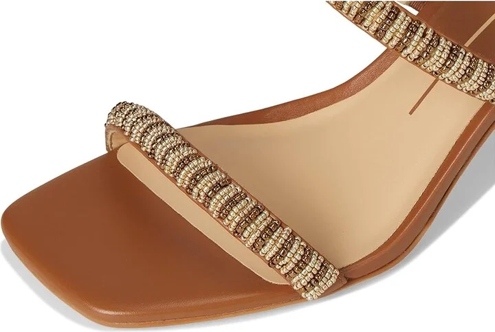 Dolce Vita Nolah Women's Sandals Tan : 8 M, Leather - Image 7