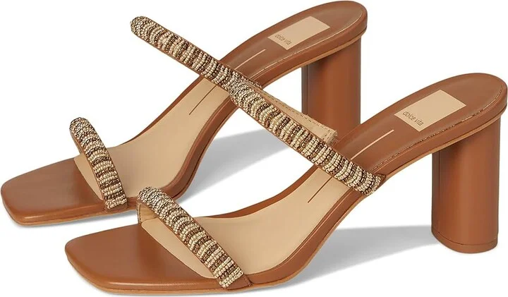 Dolce Vita Nolah Women's Sandals Tan : 8 M, Leather