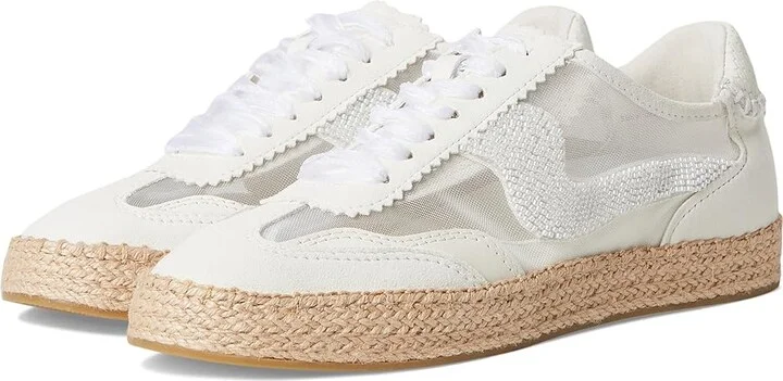Dolce Vita Notice Espadrille Bead Women's Shoes White : 9 M, Leather