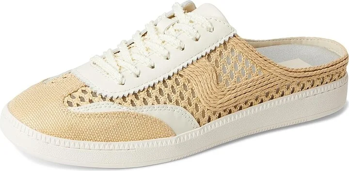Dolce Vita Notice Slide Woven Women's Shoes Light Natural : 6.5 M, Leather - Image 5