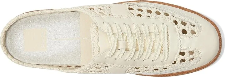 Dolce Vita Notice Slide Woven Women's Shoes White : 7.5 M, Leather - Image 2