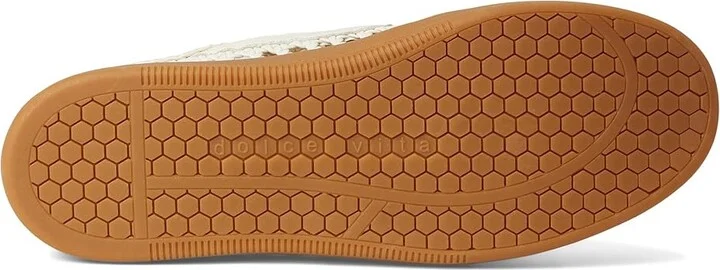 Dolce Vita Notice Slide Woven Women's Shoes White : 7.5 M, Leather - Image 3