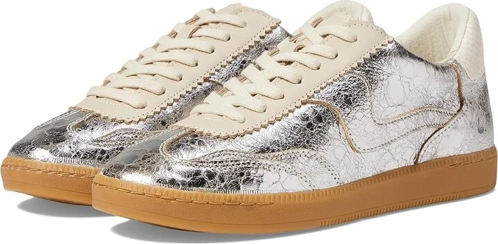 Silver Distressed Leather