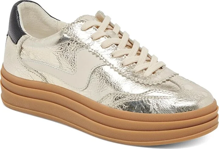 Dolce Vita Notice X Women's Shoes Platinum Distressed Leather : 10 M
