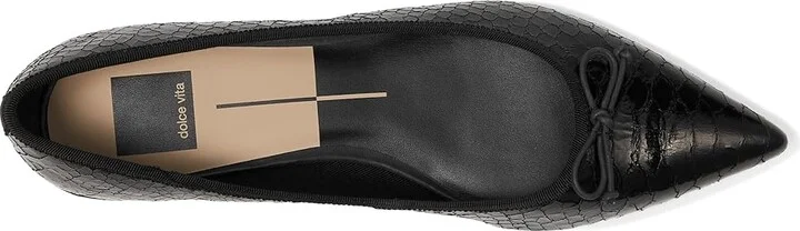 Dolce Vita Palani Women's Flat Shoes Midnight Snake Embossed : 6 M, Rubber - Image 2