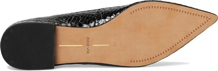 Dolce Vita Palani Women's Flat Shoes Midnight Snake Embossed : 6 M, Rubber - Image 3