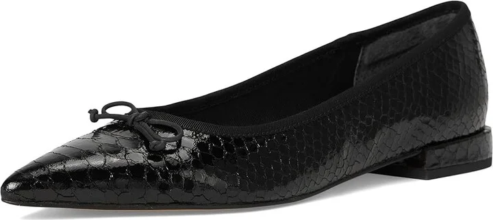 Dolce Vita Palani Women's Flat Shoes Midnight Snake Embossed : 6 M, Rubber - Image 5