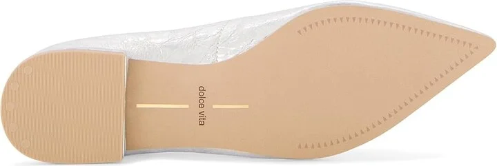Dolce Vita Palani Women's Flat Shoes Silver Distressed Leather : 10 M, Rubber - Image 3