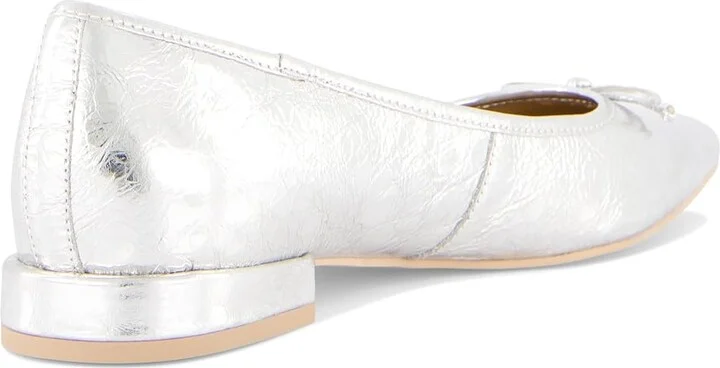 Dolce Vita Palani Women's Flat Shoes Silver Distressed Leather : 10 M, Rubber - Image 4
