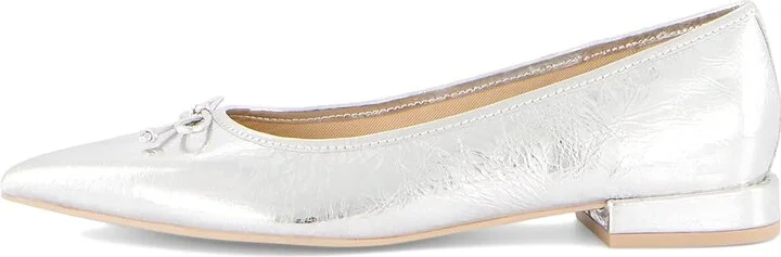 Dolce Vita Palani Women's Flat Shoes Silver Distressed Leather : 10 M, Rubber - Image 6