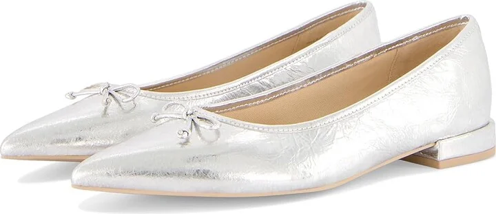Silver Distressed Leather