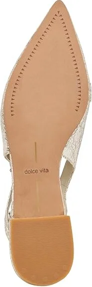 Dolce Vita Pamla Women's Flat Shoes Platinum Distressed Leather : 7.5 M - Image 3