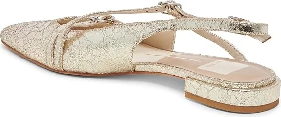 Dolce Vita Pamla Women's Flat Shoes Platinum Distressed Leather : 7.5 M - Image 4