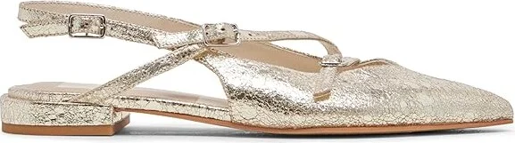 Dolce Vita Pamla Women's Flat Shoes Platinum Distressed Leather : 7.5 M - Image 6