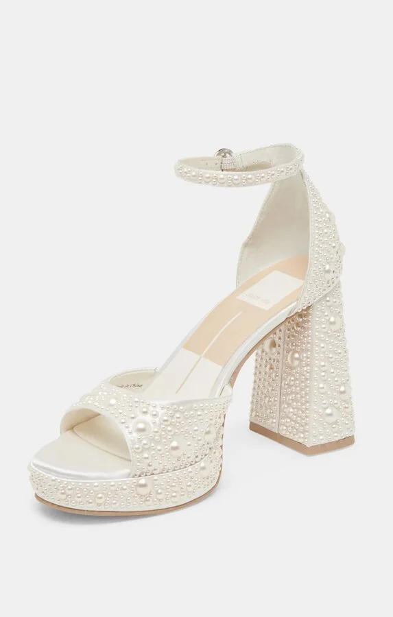 Dolce Vita Pandro Pearl Heel ~ True White - Image 4