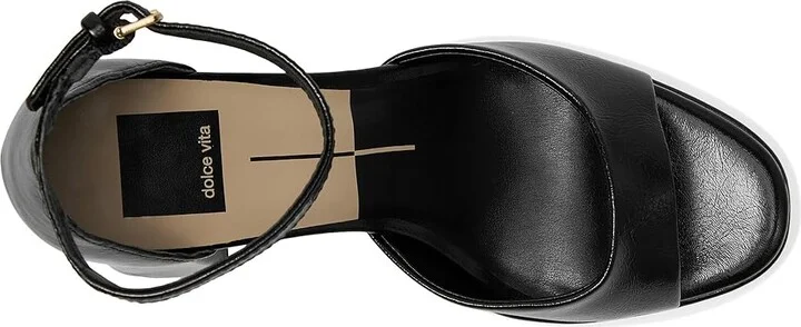 Dolce Vita Pandro Women's Sandals Midnight Crinkle Patent : 10 M, Leather - Image 2