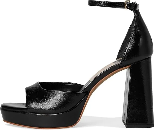 Dolce Vita Pandro Women's Sandals Midnight Crinkle Patent : 10 M, Leather - Image 6