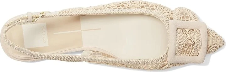 Dolce Vita Pauley Women's Flat Shoes Natural Macrame : 10 M, Leather - Image 2