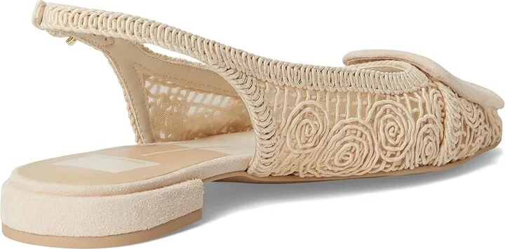 Dolce Vita Pauley Women's Flat Shoes Natural Macrame : 10 M, Leather - Image 4