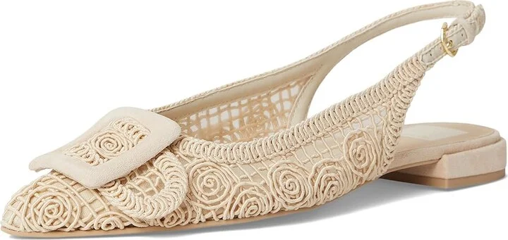 Dolce Vita Pauley Women's Flat Shoes Natural Macrame : 10 M, Leather - Image 5