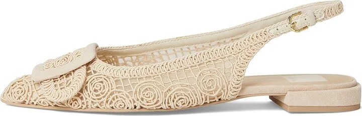 Dolce Vita Pauley Women's Flat Shoes Natural Macrame : 10 M, Leather - Image 6