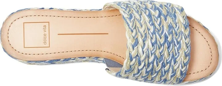 Dolce Vita Pazli Women's Sandals Blue Woven : 10 M, Leather/Rubber - Image 2