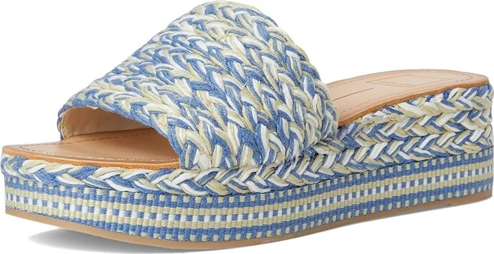 Dolce Vita Pazli Women's Sandals Blue Woven : 10 M, Leather/Rubber - Image 5
