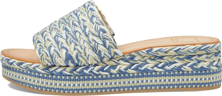 Dolce Vita Pazli Women's Sandals Blue Woven : 10 M, Leather/Rubber - Image 6