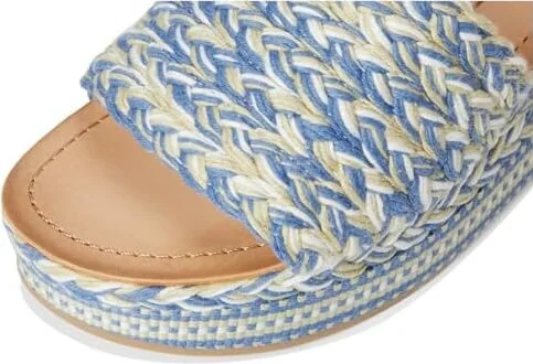 Dolce Vita Pazli Women's Sandals Blue Woven : 10 M, Leather/Rubber - Image 7