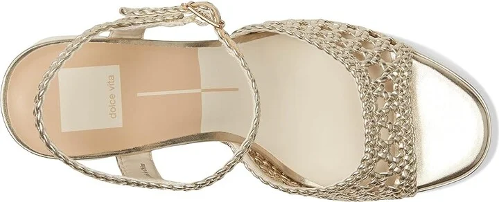 Dolce Vita Peyten Women's Shoes Light Gold : 6 M, Leather - Image 2