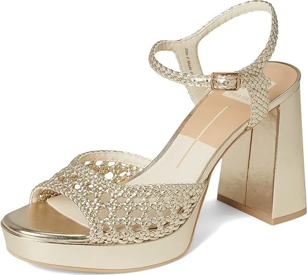Dolce Vita Peyten Women's Shoes Light Gold : 6 M, Leather - Image 5