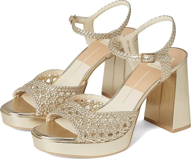 Dolce Vita Peyten Women's Shoes Light Gold : 6 M, Leather