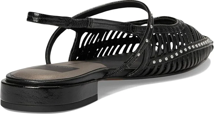 Dolce Vita Phinly Women's Flat Shoes Midnight Crinkle Patent : 10 M, Rubber - Image 4